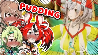 [ENG SUB/Hololive]  Trio drunkards Bae, Mumei, and Fauna can't stop fawning over "PUDDING"