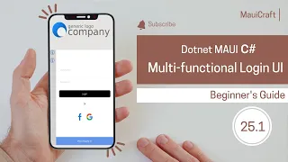 Dotnet MAUI  Beautiful Login UI using C#