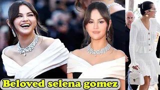 Selena Gomez Stuns in Elegant Black and White Gown at Cannes