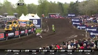 Dylan Ferrandis pass Pauls Jonass MXGP of Europe 2015 - motocross