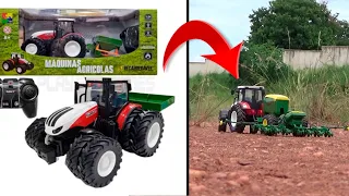 Comprei um Trator Agrícola de Controle Remoto bom e BARATO!