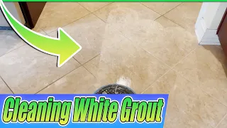 Cleaning HIGHLY Soiled White Grout - Tile & Grout Cleaning