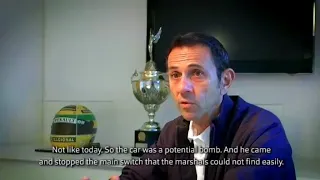 Éric Comas talking about Ayrton Senna