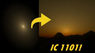 Exploring IC 1101🌌 (persumably largest galaxy so far discovered) & Hoag's Object | Space Engine🪐