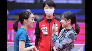 【石川佳純の妹 可愛い】中国の張瑞選手とトレーニング