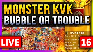 Monster KVK: Kingsland Bubble or Trouble! 🔥🔥🔥 LIVE! 🔴 7 IMP: C11676, 1960, 1365, 1534, 1093, 1175