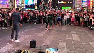 Having fun at Times Square Manhattan New York.Please subscribe and like the channel