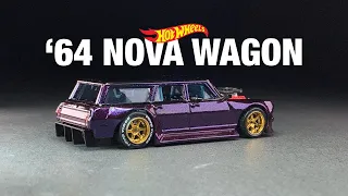 ‘64 NOVA WAGON GASSER Custom Hotwheels
