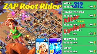 Zap Root Rider smash🔥Live legend attacks ( Clash of clans)