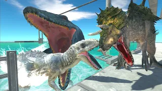 The journey of Ultimusaurus and Indominus rex! - Animal Revolt Battle Simulator