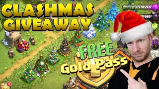 MERRY CHRISTMAS! Gold Pass/Gift Card GIVEAWAY and Live TH13 Yeti Smash War Attacks!