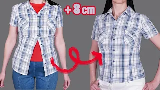 Doesn’t button and too small in sleeves - how to upsize a shirt to fit you perfectly!