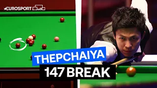 Thepchaiya Un-Nooh makes a 147 in German Masters Qualifying match | 147 Classic | Eurosport Snooker