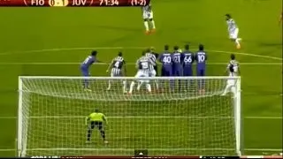 Andrea Pirlo Amazing Free Kick Goal - Fiorentina 0-1 Juventus | Europa League 2014 HD