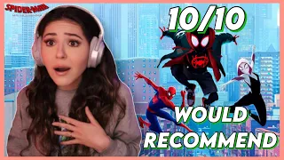 FALLING IN LOVE WITH *SPIDERMAN: INTO THE SPIDERVERSE* | (2018) First Time Watching | Movie Reaction