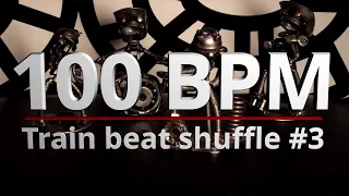 100 BPM - Train beat shuffle #3 - 4/4 Drum Beat - Drum Track