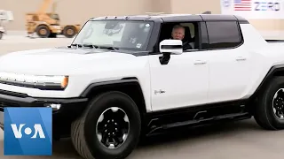Biden Takes Spin in Electric Hummer