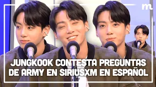 JungKook responde preguntas hechas por ARMY en entrevista con SiriusXM | Voice Over en Español