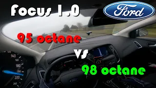 Ford Focus 1.0 125 HP EcoBoost | Does 98 octane improve our 100-200 time❓