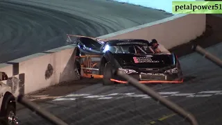 Sunset Speedway, Super Late Model crash, Sept. 22, 2019