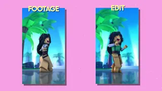 Roblox Edits: Raw Footage VS Final Edit! #2 🎶✅