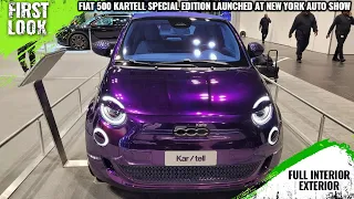 Fiat 500 Kartell Special Edition Launched At 2023 New York Auto Show - Full Interior Exterior