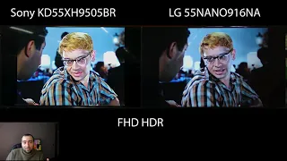 Sony 55XH9505 VS LG 55NANO916