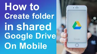 How to create folder in shared Google Drive using Phone