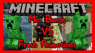 Mo' Bends VS Fresh Animations Minecraft Mod Comparison!