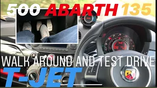 T-JET 135 BHP 1.4 Abarth 500 Walk around and test drive