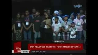 PNP releases benefits for families of SAF44