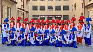 Bhangra | Infant Jesus convent school | mohali | Annual function 2023| by Jugni Bhangra Academy |