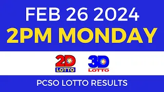 Lotto Result February 26 2024 2pm Swertres Ez2 PCSO