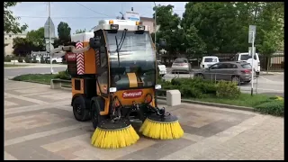 Sweeper ММК компактная уборочная машина. Дорожный пылесос. Сделано в РФ.