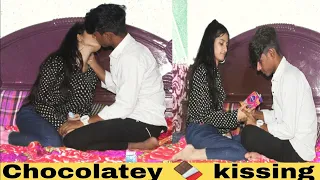 Chocolatey kissing  Real Lipskissing    PRANK on my Best friend    official Ritik1080P HD