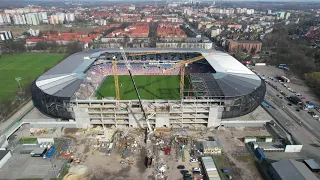 Mostostal Zabrze - GPBP SA - dokończenie budowy stadionu im. Ernesta Pohla w Zabrzu - marzec 2024