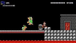 Koopa's cruel castle beating super Mario maker's hardest level