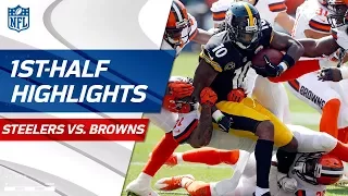 Steelers vs. Browns First-Half Highlights | NFL Week 1