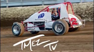 USAC Sprint Car Mayhem SLIDE JOB CITY TmezTv Didn’t Make Friends Slide or Die  Circle City Speedway