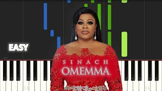 Sinach - Ommema | EASY PIANO TUTORIAL BY EXTREME MIDI