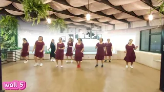 Brown Girl in the Ring Line Dance 💃👢#choreography Herlina Aritonang ( INA )#Agust 2023#