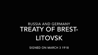 TREATY OF BREST-LITOVSK