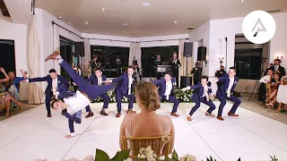 Groom DANCES HIP-HOP for his bride! 🕺