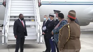 President Ramaphosa arrives in Paris