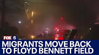 1,900 migrants moved back to Floyd Bennett Field