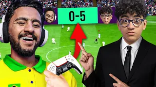 اول مرة في حياتي العب ضد اخويا في efootball 24 mobile !! لو كسب هجبله اغلي هدية 😱