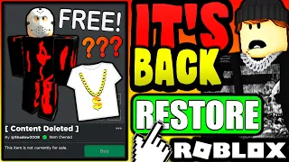 BANNED & DELETED ACCESSORIES ARE COMING BACK!? (ROBLOX)