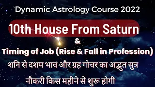 Untold Secrets of Saturn & Dasha-Transit/Timing of Job & Rise in Career/Dynamic Astrology Techniques