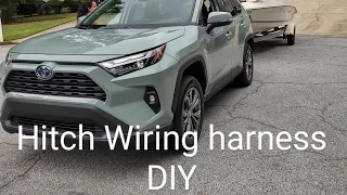 2019 - 2023 Toyota RAV4 hybrid wiring harness install diy and trailer hookup test