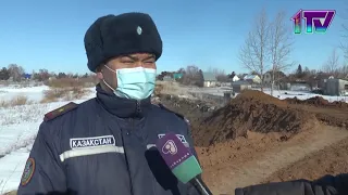 07.04.21. Превентивные действия ДЧС СКО по недопущению паводка на территории северного региона